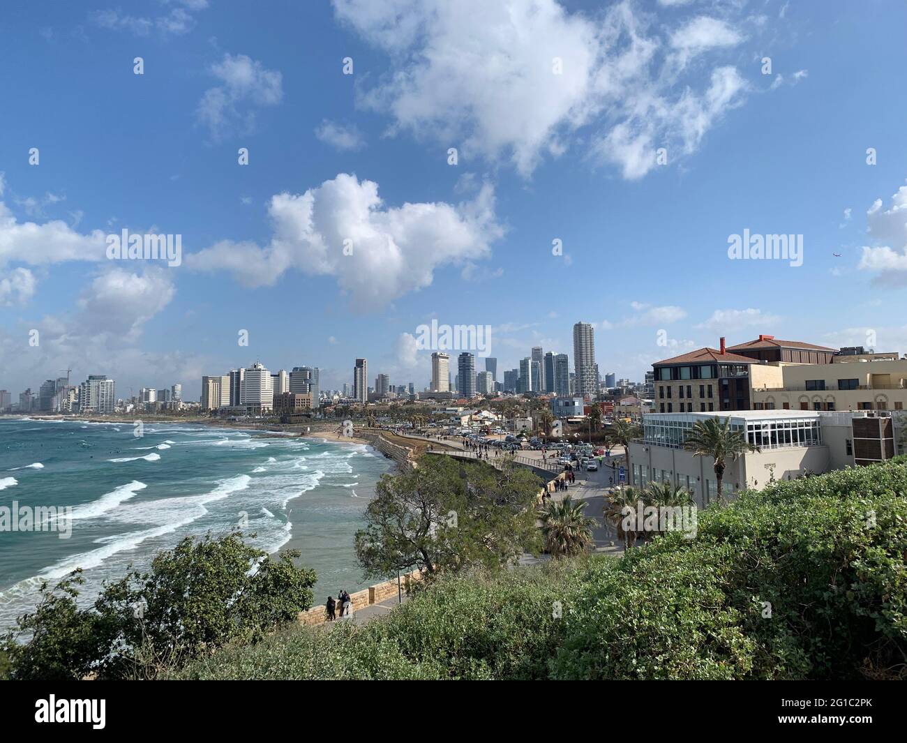 Blick Auf Die Stadt Tel Aviv Stockfoto