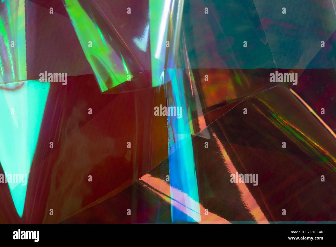 Holographischer Abstrakter Mehrfarbiger Hintergrund Dunkelrote Blaue Und Grune Farben Futuristischer Retro Stil Stockfotografie Alamy