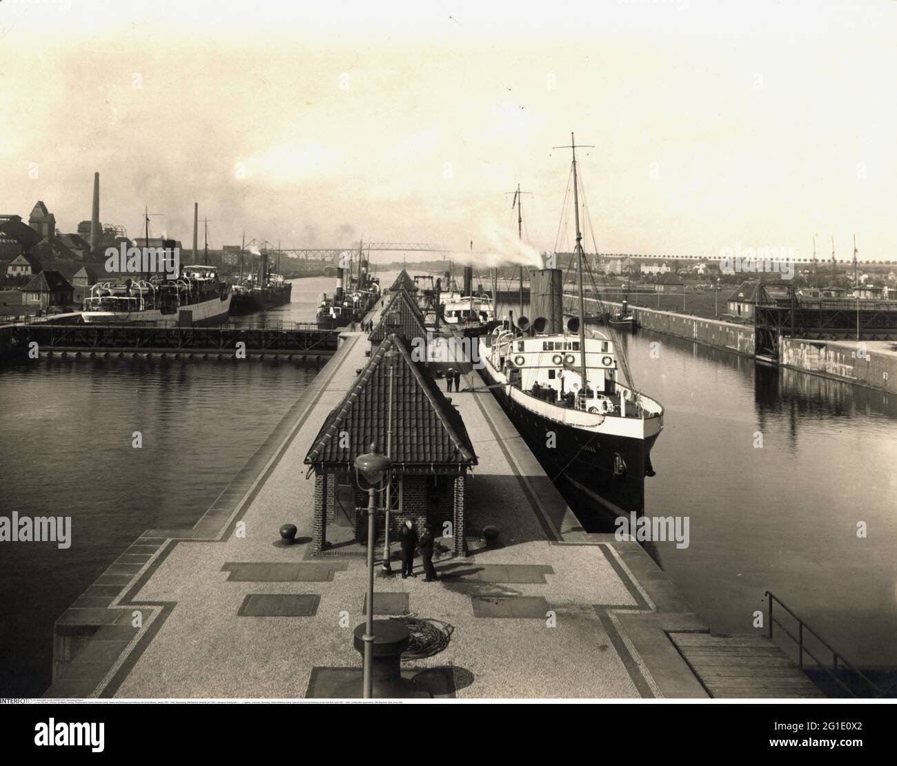 Verkehr / Transport, Navigation, Kanäle, Deutschland, Kaiser-Wilhelm-Kanal, ADDITIONAL-RIGHTS-CLEARANCE-INFO-NOT-AVAILABLE Stockfoto