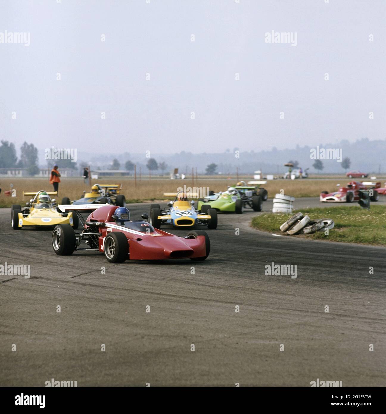 Sport, Auto, Formel II, Rennwagen auf der Rennstrecke, 70er Jahre, ZUSÄTZLICHE RECHTE-FREIGABE-INFO-NICHT-VERFÜGBAR Stockfoto