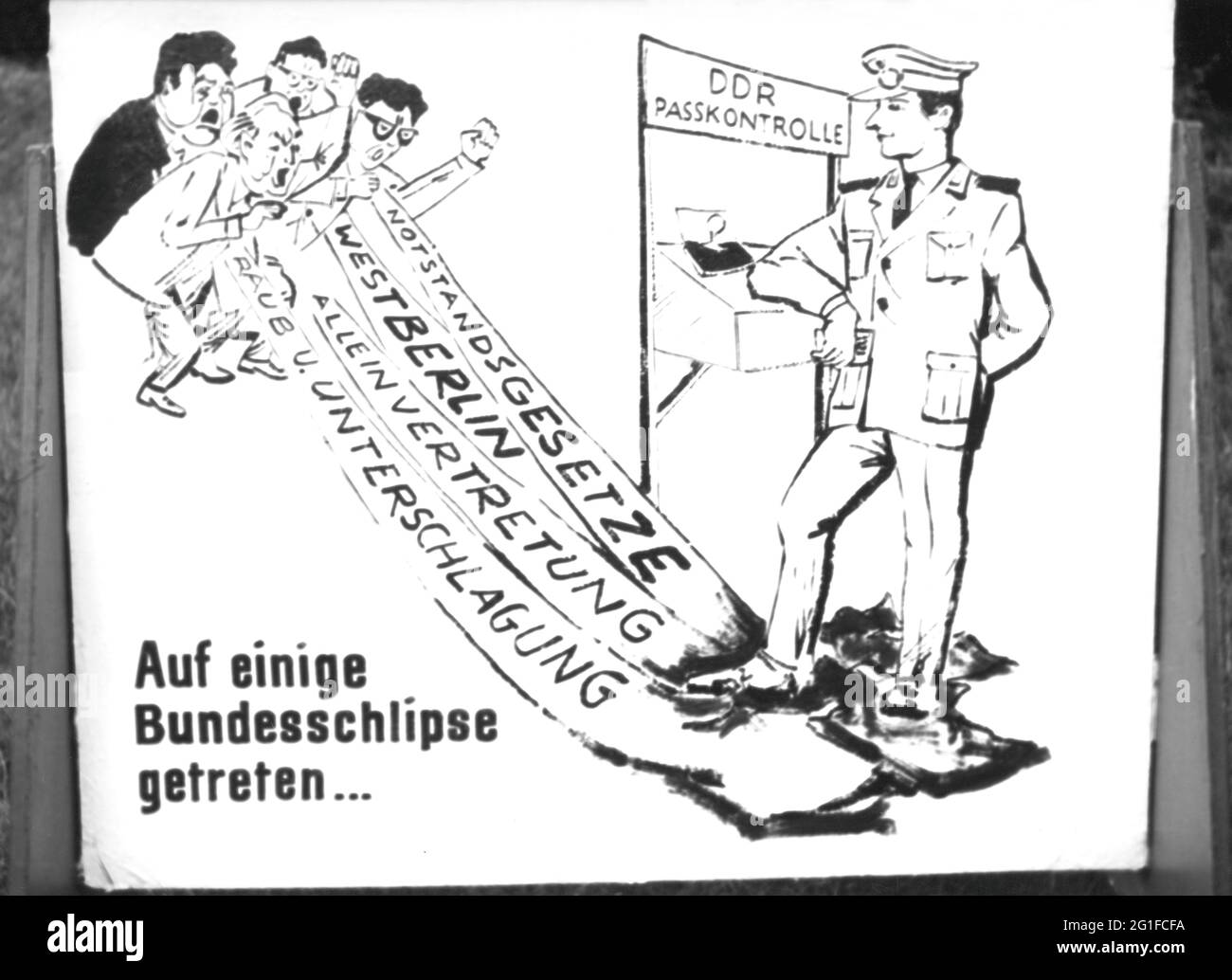 Geographie / Reisen, DDR, Propaganda, ZUSÄTZLICHE-RECHTE-CLEARANCE-INFO-NICHT-VERFÜGBAR Stockfoto