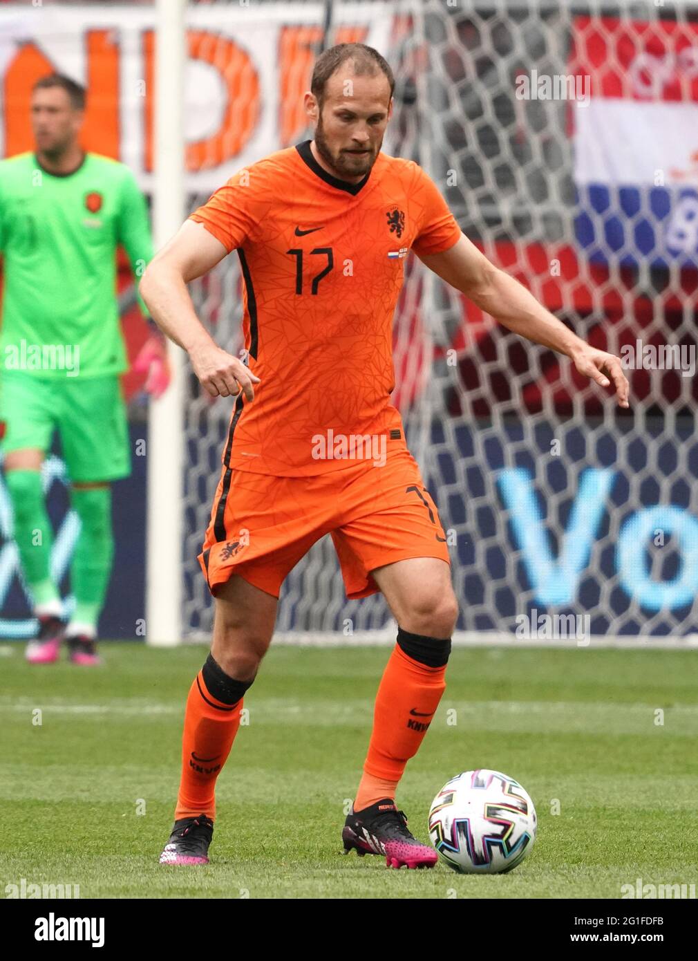 Daley Blind beim Freundschaftsspiel Niederlande gegen Georgien am 6. Juni 2021 im FC Twente Stadion in Enschede, Niederlande Foto von SCS/Soenar Chamid/AFLO (HOLLAND OUT) Stockfoto