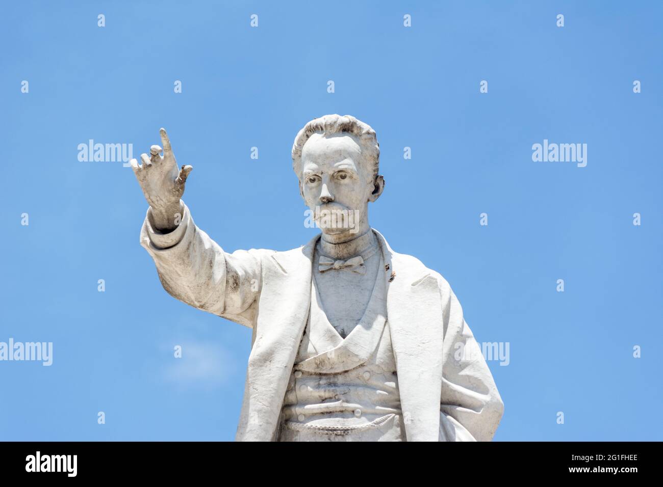 Jose Marti Statue im Central Park Havanna, Kuba Stockfoto