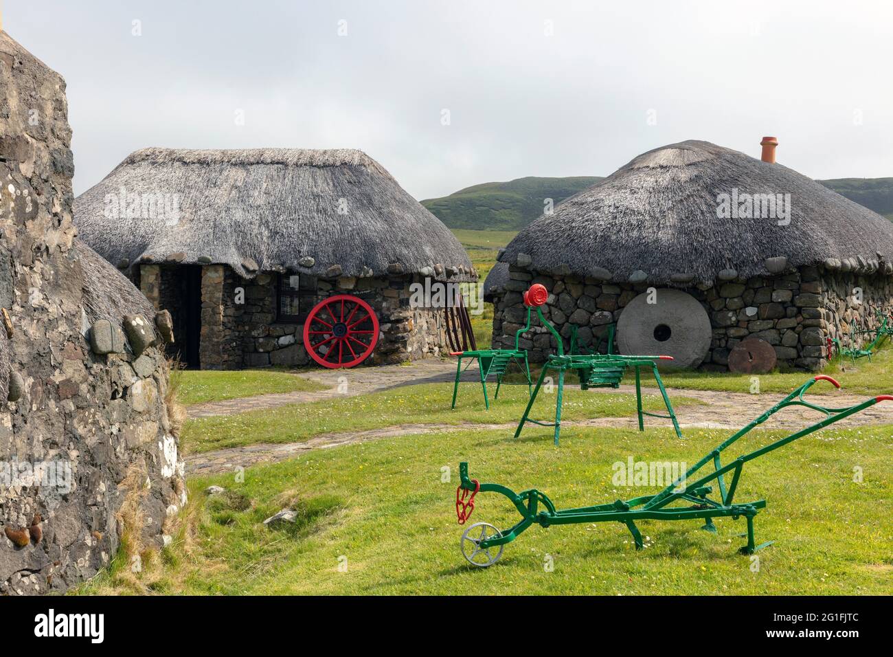 Skye Museum of Island Life, Kilmuir, Isle of Skye, Schottland, Großbritannien, Vereinigtes Königreich Stockfoto