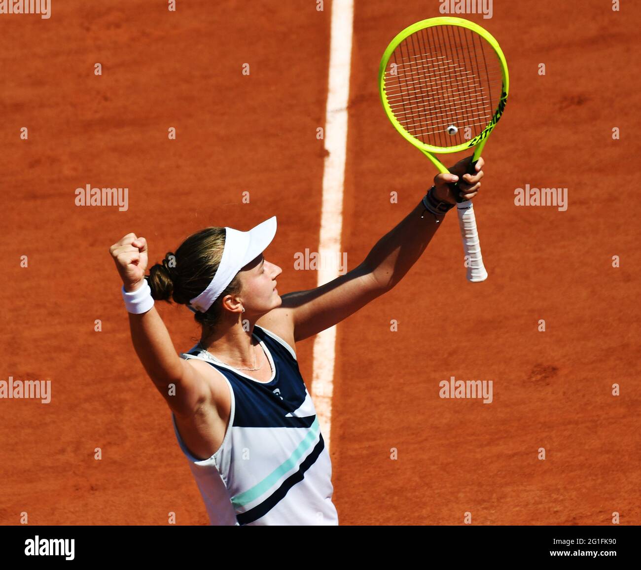Paris, Fra. Juni 2021. Paris, Roland Garros, Tag der ...