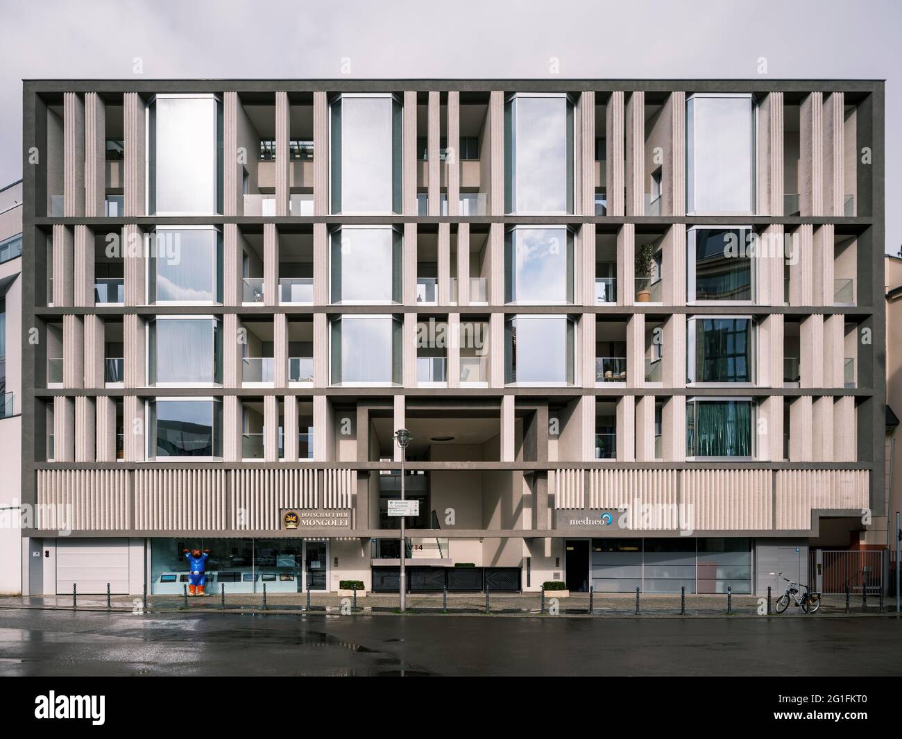 Botschaft der Wirtschafts- und Handelsabteilung Konsularabteilung am Hausvogteiplatz, Living Bauhaus Naegeliarchitekten, Berlin-Mitte, Mongolei, Berlin Stockfoto