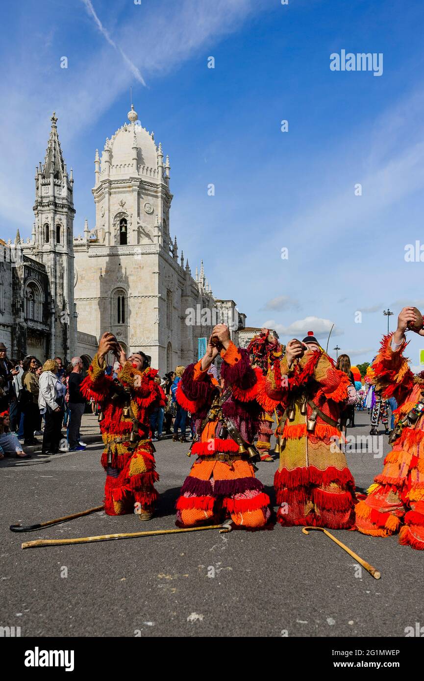 Internationales Festival der Iberischen Maske (Lissabon) Stockfoto