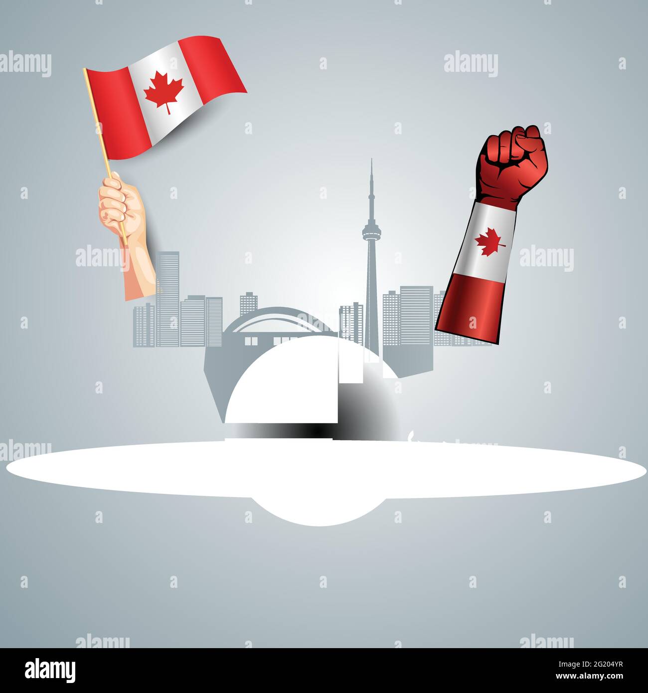 Happy Canada Day. vektor-Illustration von Kanada Flagge und 3d-Brief. Poster, Banner, Vorlage Design Stock Vektor