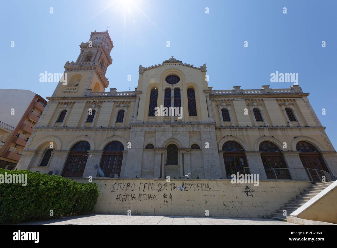 Kathedrale Von Agios Minas - Iraklio Heraklion Griechenland Stockfoto