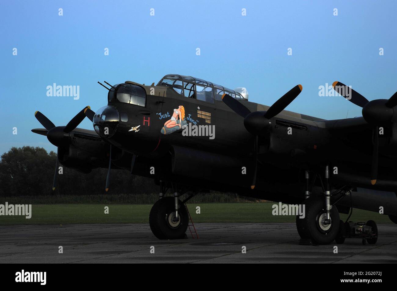 „Just Jane“ in der Nacht. Stockfoto