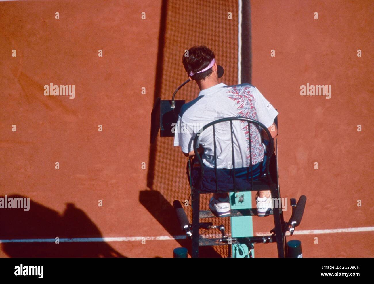 Tennis-Schiedsrichter, French Open 1994 Stockfoto