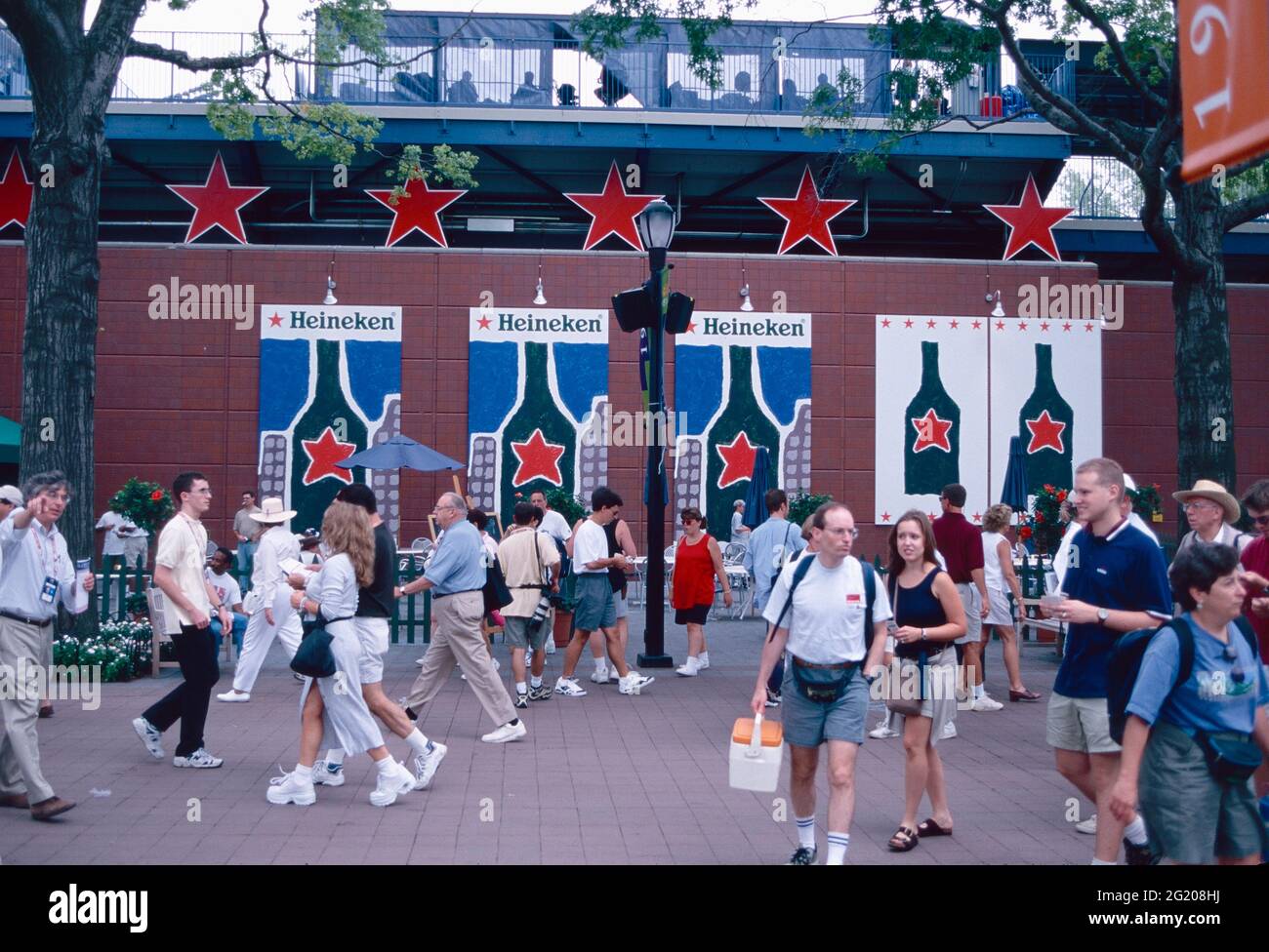 Die Öffentlichkeit beim US Open Tennisturnier, 1999 Stockfoto