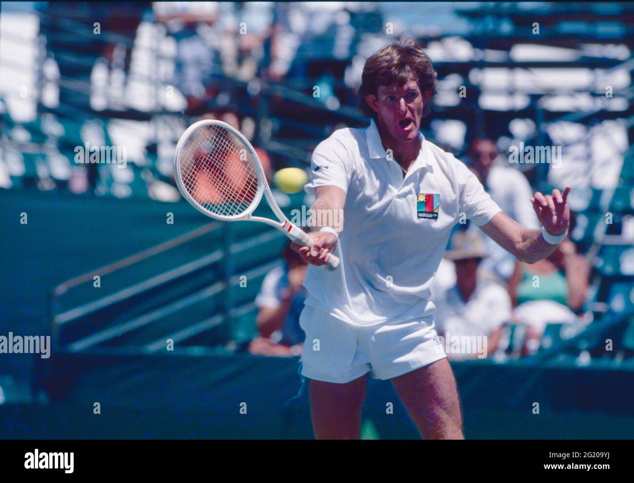 Südafrikanischer Tennisspieler Kevin Curren, 80er Jahre Stockfoto