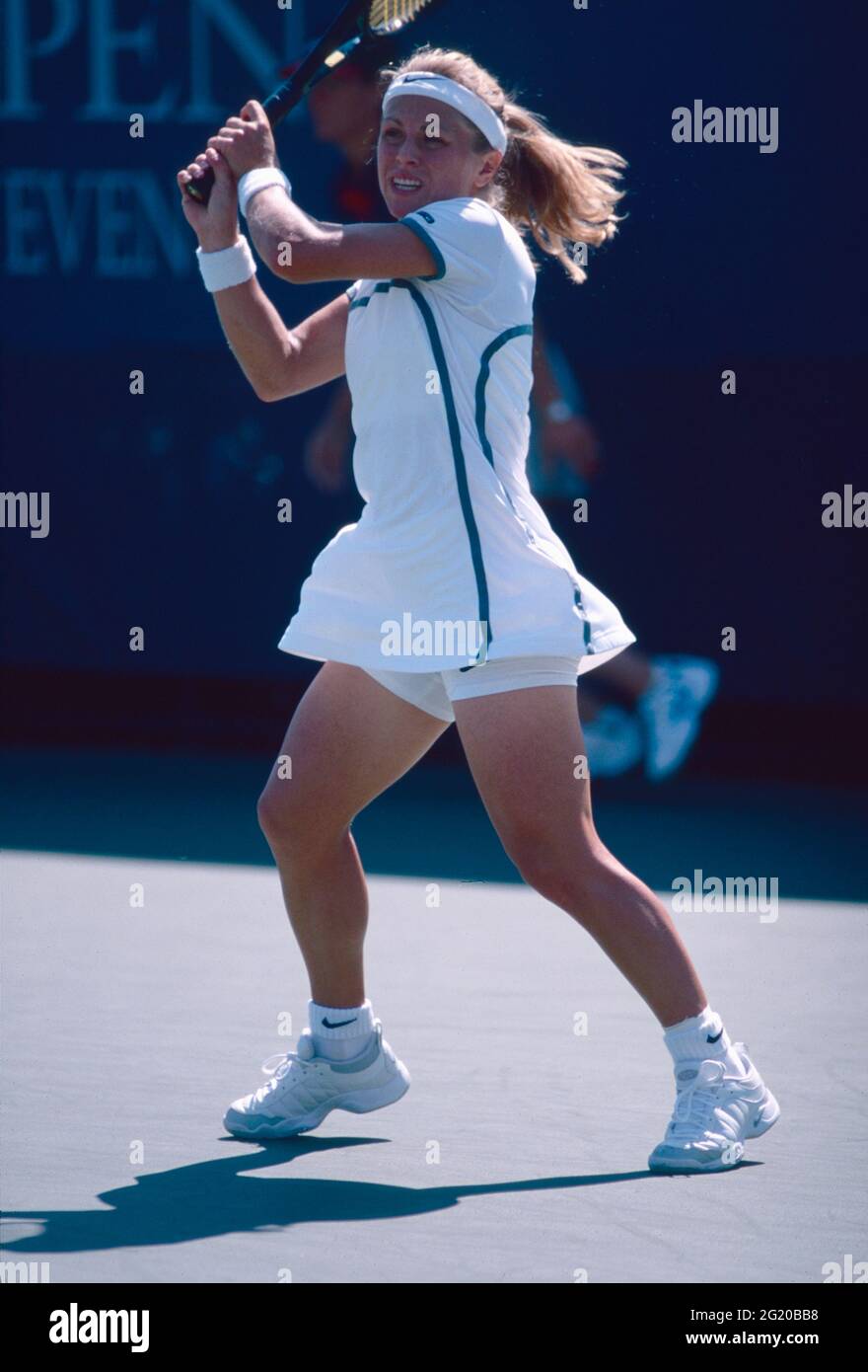 Südafrikanische Tennisspielerin Amanda Coetzer, US Open 1998 Stockfoto