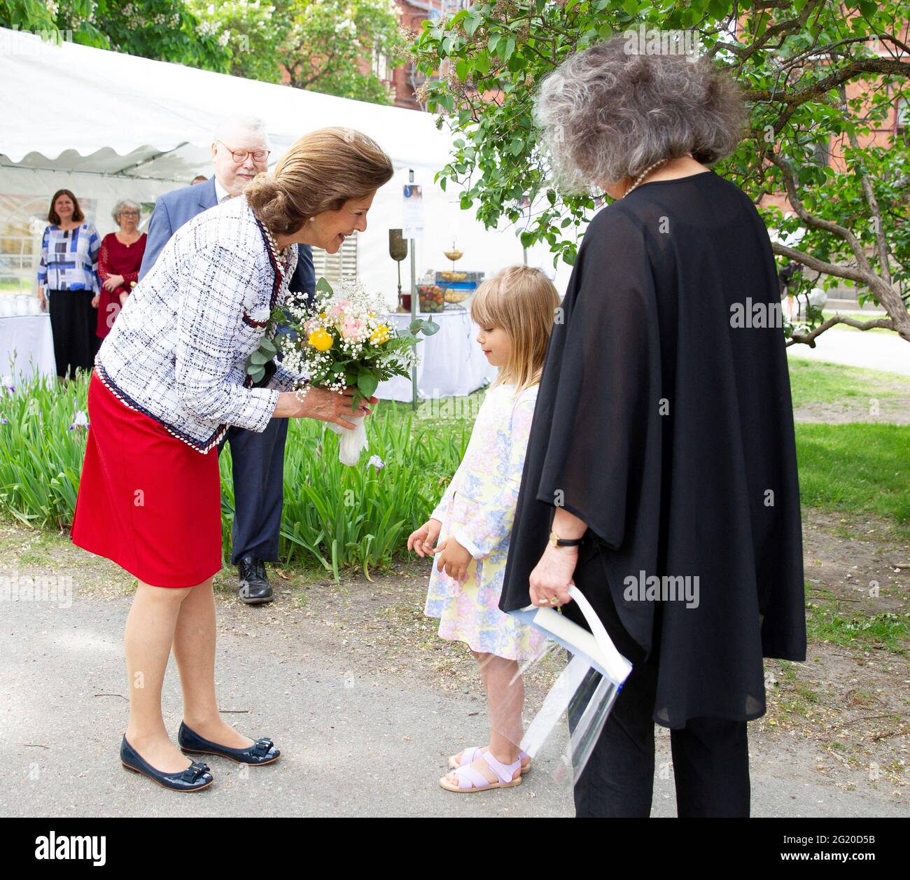 Die Königin Silvia besucht am 07. Juni 2021 das Konzert der Kleinen Akademie in Stockholm, Schweden. Foto von Stella Pictures/ABACAPRESS.COM Stockfoto