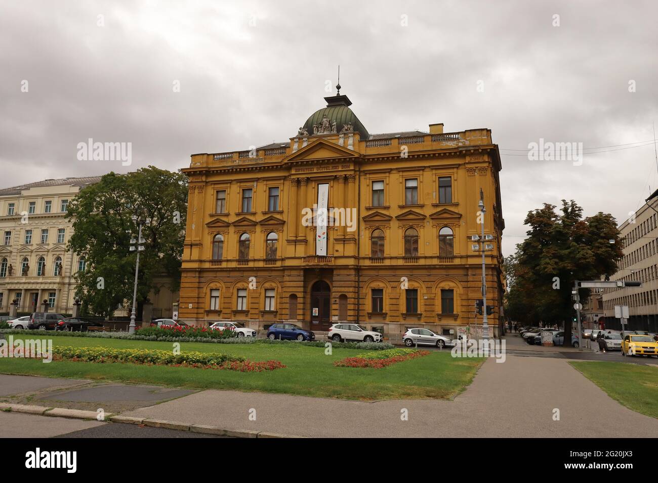 KROATIEN, ZAGREB, TRG REPUBLIKE HRVATSKE - 28. JULI 2019: Kroatisches Schulmuseum Stockfoto