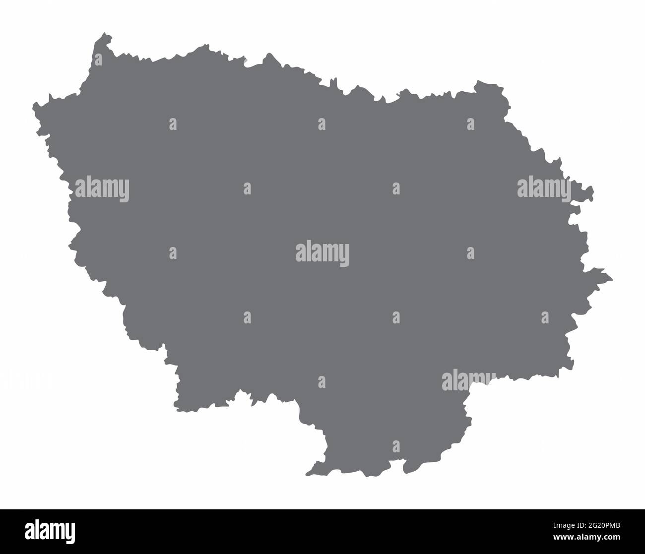 Carte des departements de france Ausgeschnittene Stockfotos und bilder