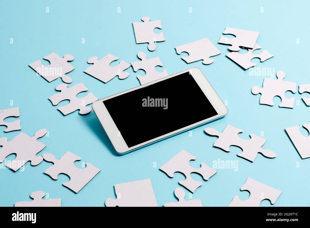 Brainstorming-Technologie Probleme Verbesserung Der Aktualisierung Des Produkts Globale Konnektivität Smartphone Voice Video Calling Neue Upgrade-Ideen Aktualisiert Stockfoto