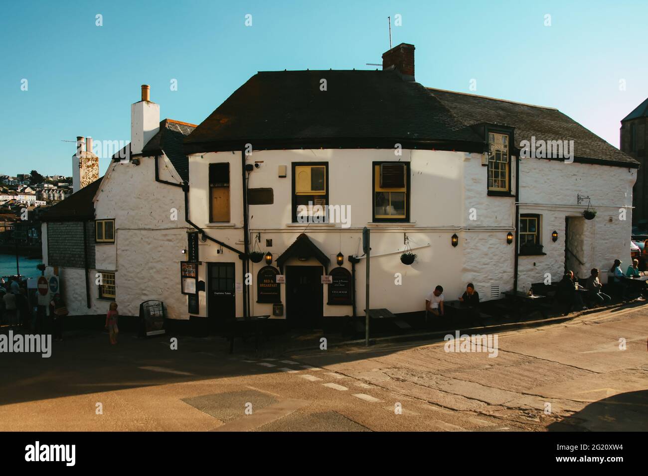 The Captains Table Restaurant, Fish Street, St. Ives, Cornwall, Großbritannien, Mai 2021 Stockfoto