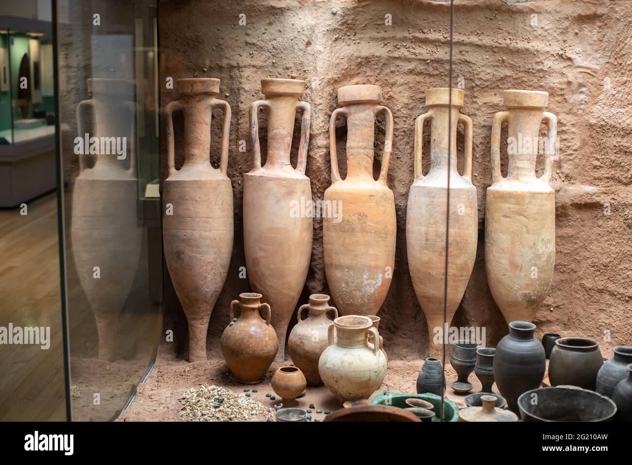 Roman Amphora, The British Museum, London, Großbritannien Stockfoto