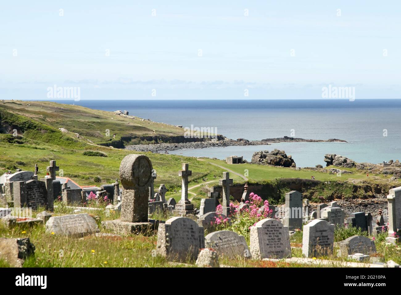 Barnoon Friedhof, St. Ives, Cornwall, Großbritannien, Mai 2021 Stockfoto