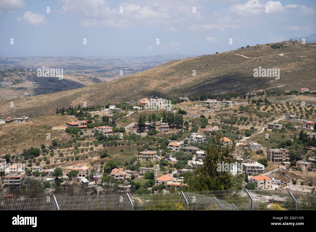 Nord-Israel Südlibanon Grenze Stockfoto