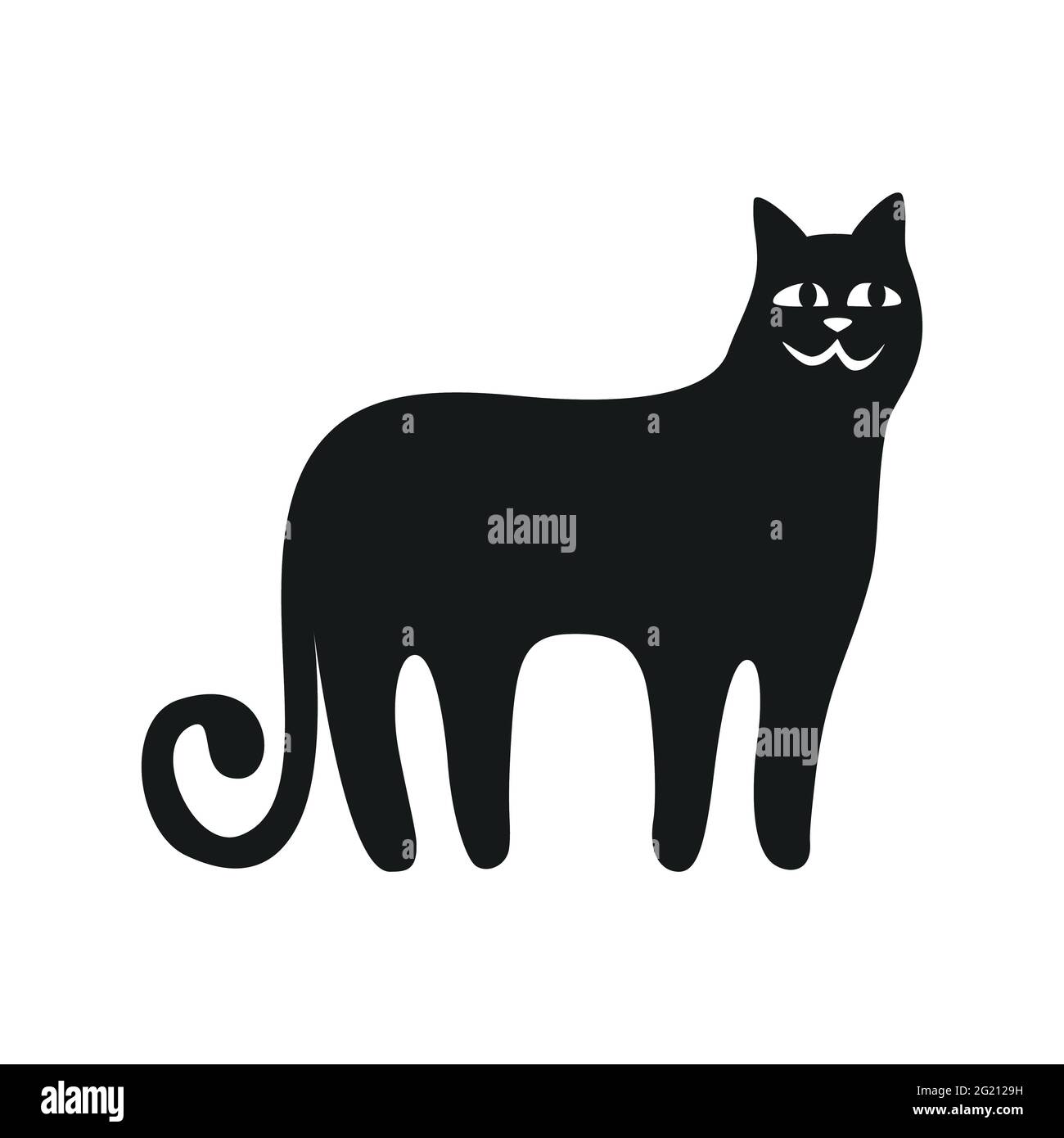 Metall-Silhouette Einer Schwarzen Katze – Ca. 29,5 X 27 Cm, Aus Eisen, Für Garten, Hof Oder Als Deko
