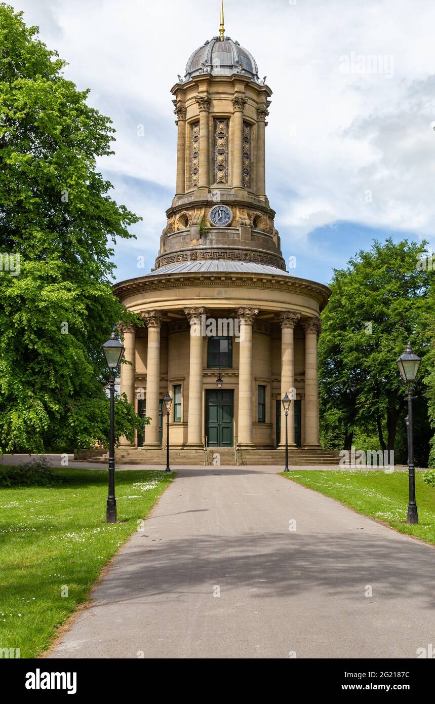 Saltaire United Reformierte Kirche in Yorkshire, England. Stockfoto