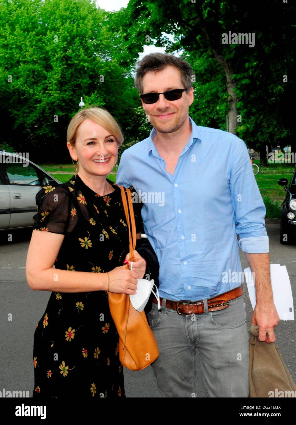 Tilmar Kuhn und Katharine Mehrling bei der Premiere des Theaterstücks Winterrose im Schlosspark Theater. Berlin, 06.06.2021 Stockfoto