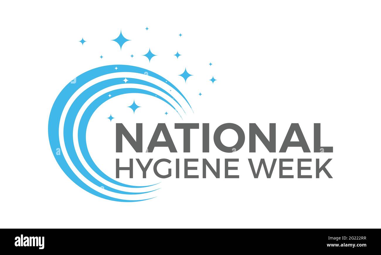 Sensibilisierungskonzept der National Hygiene Week, das jedes Jahr im Juli beobachtet wird. Vorlage für Hygienewoche für Hintergrund, Banner, Poster, Kampagne zur Sensibilisierung für Karten. Stock Vektor Sensibilisierungskonzept der National Hygiene Week, das jedes Jahr im Juli beobachtet wird. Vorlage für Hygienewoche für Hintergrund, Banner, Poster, Kampagne zur Sensibilisierung für Karten. Stock Vektor