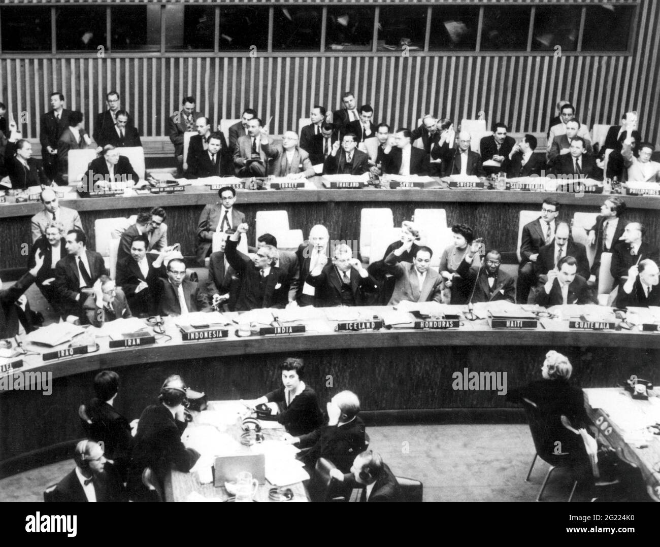 Politik, Vereinte Nationen (UN), Versammlung des politischen Komitees, ZUSÄTZLICHE-RIGHTS-CLEARANCE-INFO-NOT-AVAILABLE Stockfoto