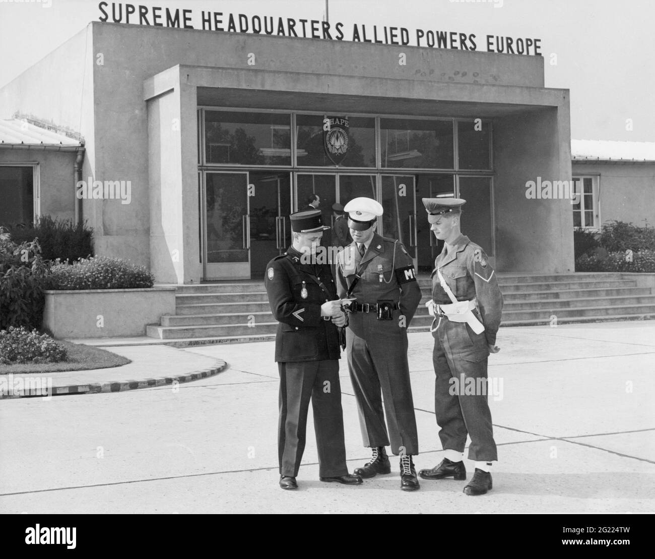 Politik, NATO, Supreme Headquarters Allied Powers Europe (SHAPE), Rocquencourt, ADDITIONAL-RIGHTS-CLEARANCE-INFO-NOT-AVAILABLE Stockfoto