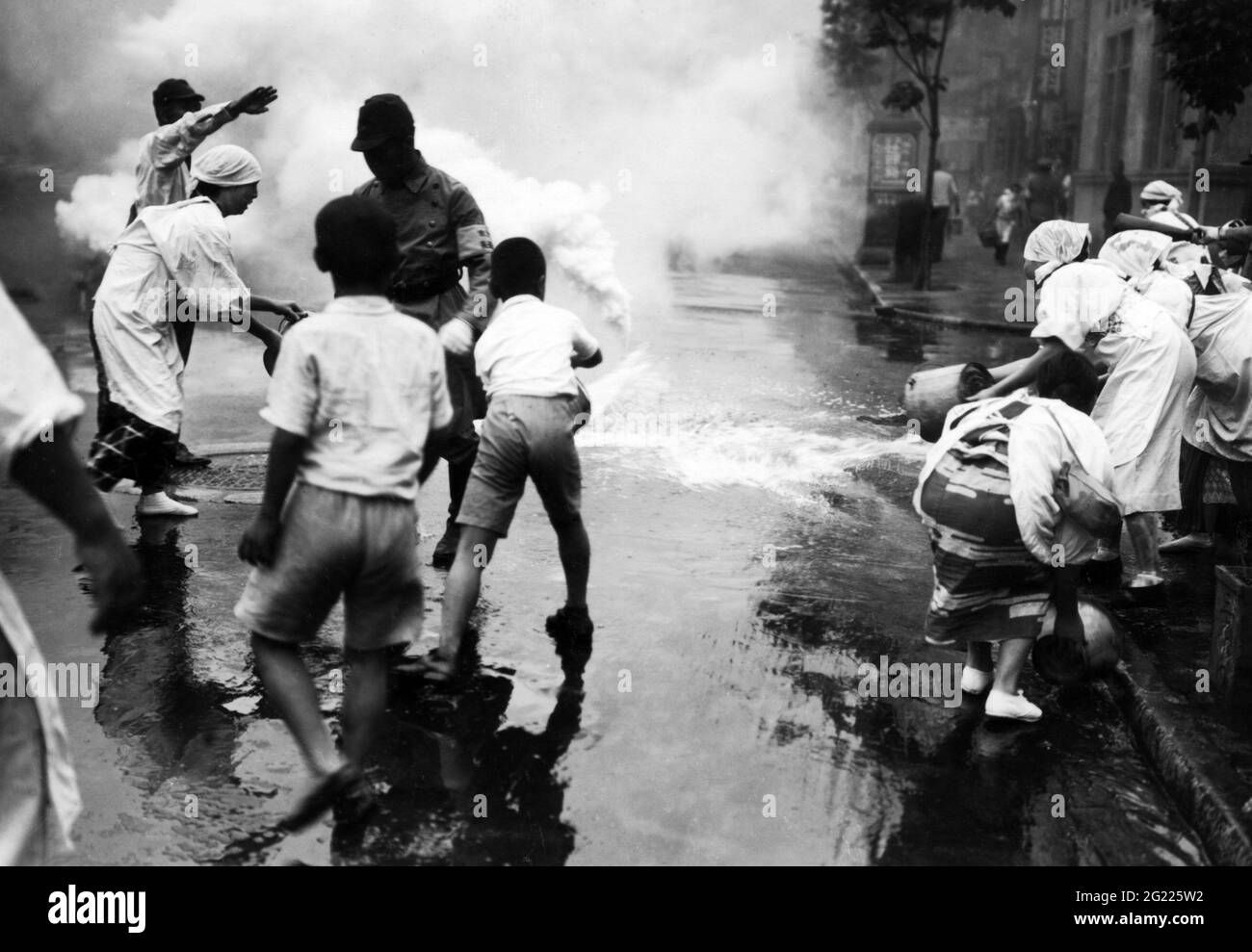 Ereignisse, Zweiter chinesisch-japanischer Krieg 1937 - 1945, Japan, Luftverteidigungsübung, Tokio 17.9.1937, ZUSÄTZLICHE RECHTE-FREIGABE-INFO-NICHT-VERFÜGBAR Stockfoto