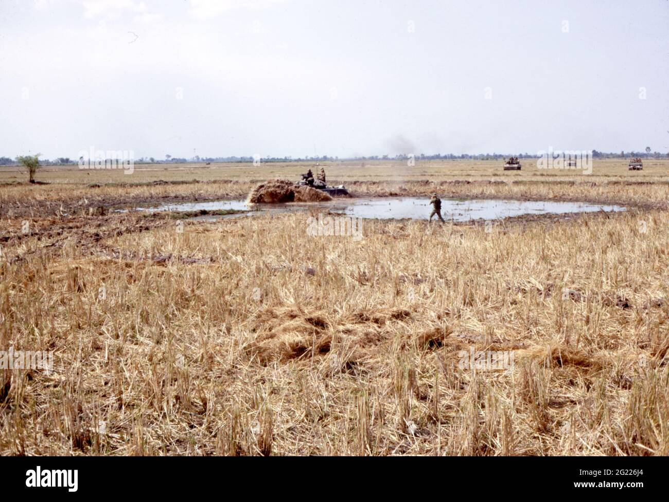 US-ARMEE / United States Army Armored Reconnaissance / Airborne Assault Vehicle M551 Sheridan - Vietnam war Stockfoto