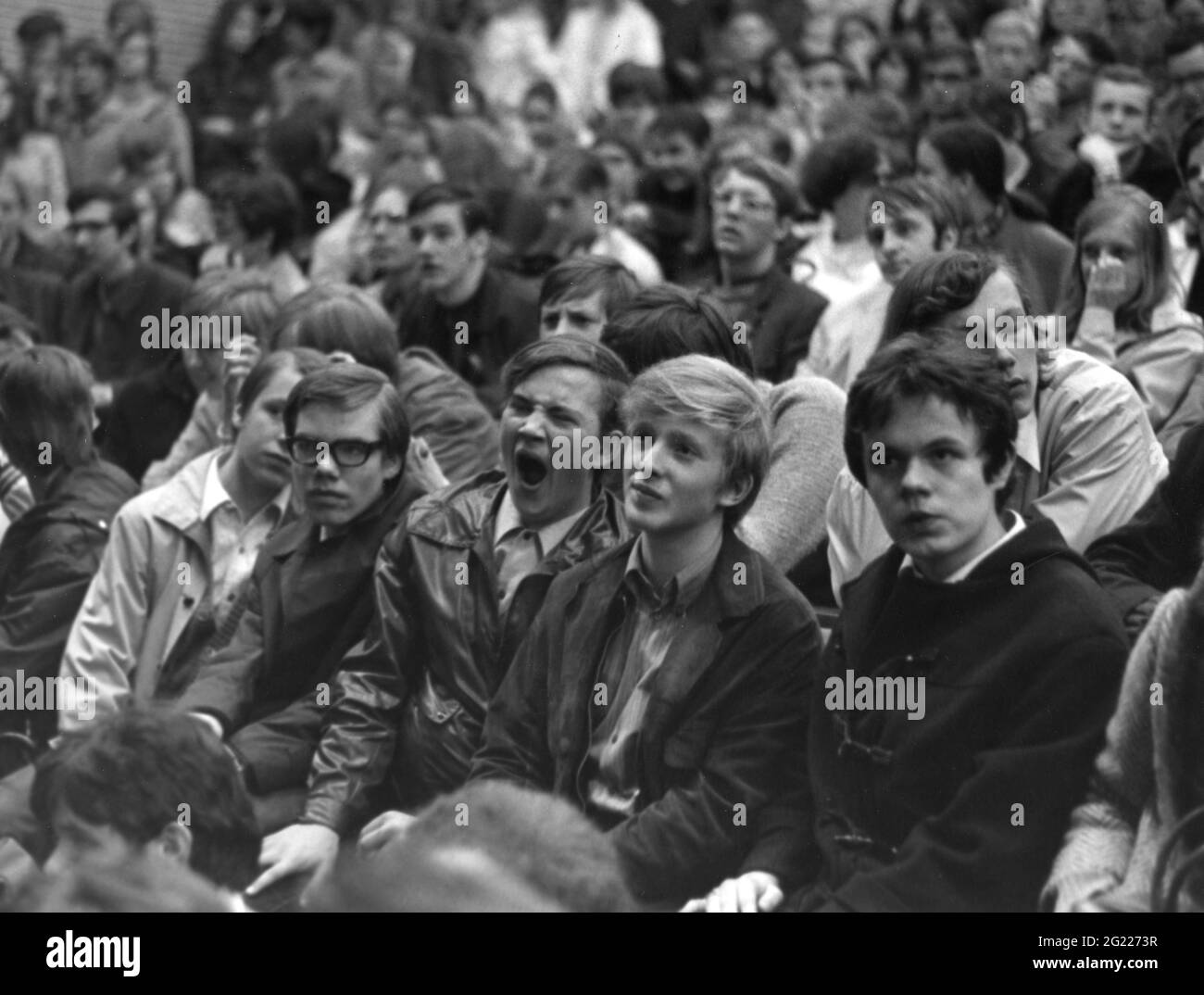 Geographie/Reisen, Deutschland, Politik, Demonstrationen, Streik von Gymnasiasten, Hamburg, 1969, ZUSÄTZLICHE-RIGHTS-CLEARANCE-INFO-NOT-AVAILABLE Stockfoto