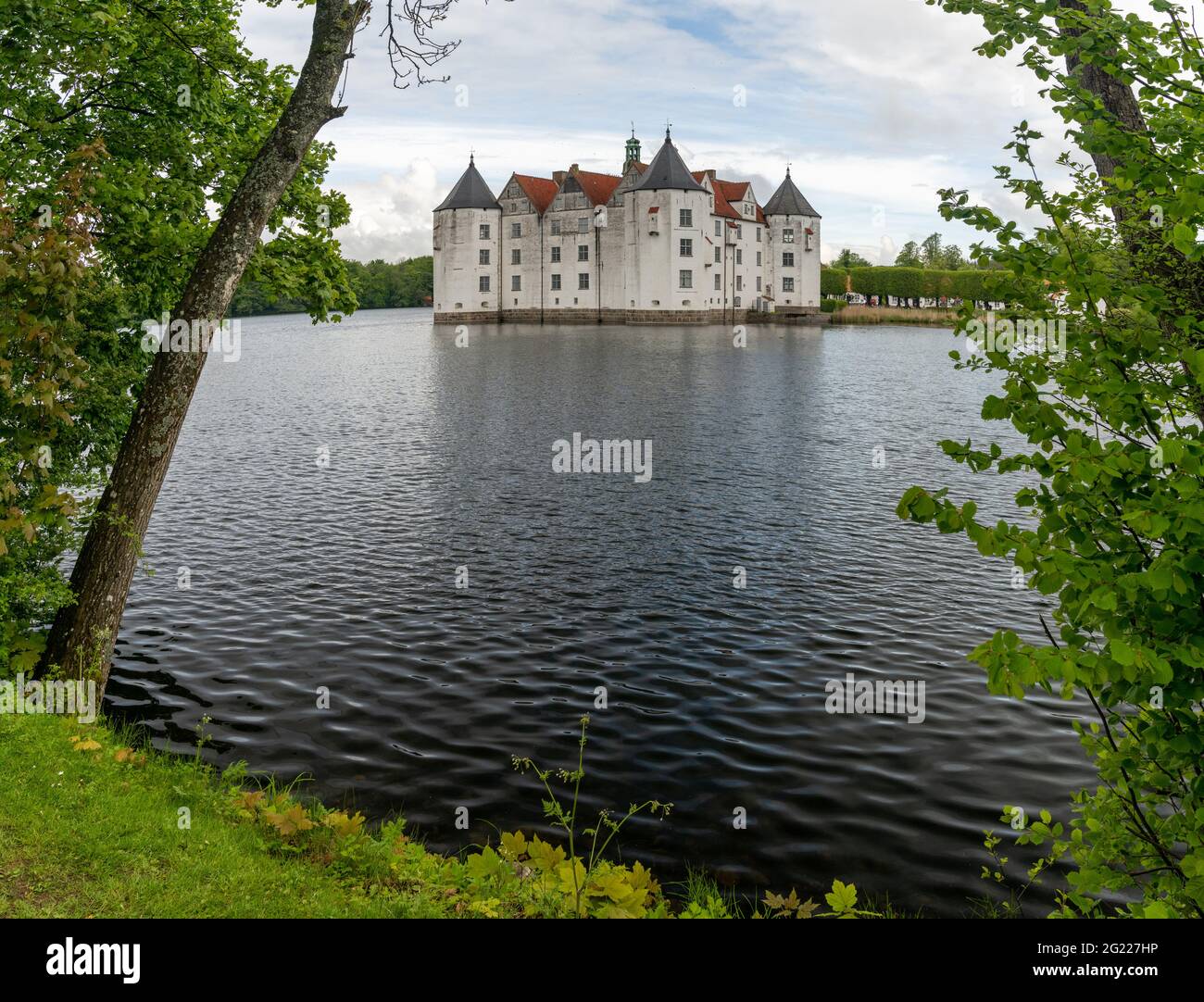 Gluecksburg, Deutschland - 27. Mai 2021: Blick auf die Gluecksburg in Norddeutschland Stockfoto