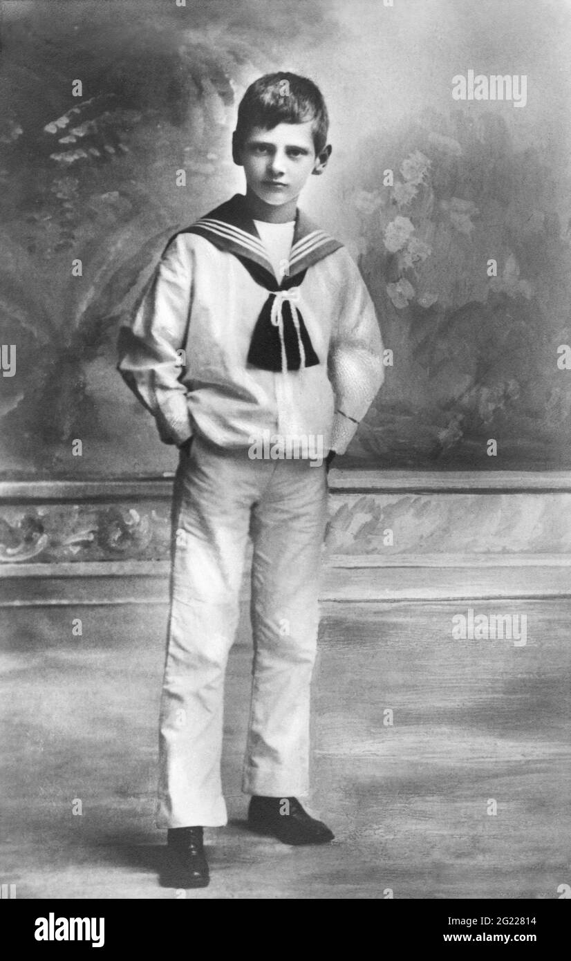 Friedrich IX., 11.3.1899 - 14.1.1972, König von Dänemark 1947 - 1972, in voller Länge, als Prinz, Postkarte, ZUSÄTZLICHE-RIGHTS-CLEARANCE-INFO-NOT-AVAILABLE Stockfoto