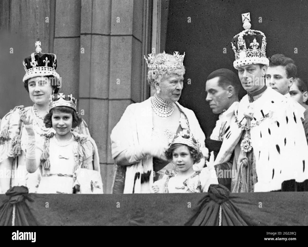 George VI, 14.12.1895 - 6.2.1952, König von Großbritannien 11.12.1936 - 6.2.1952, Krönung, ZUSÄTZLICHE-RIGHTS-CLEARANCE-INFO-NOT-AVAILABLE Stockfoto