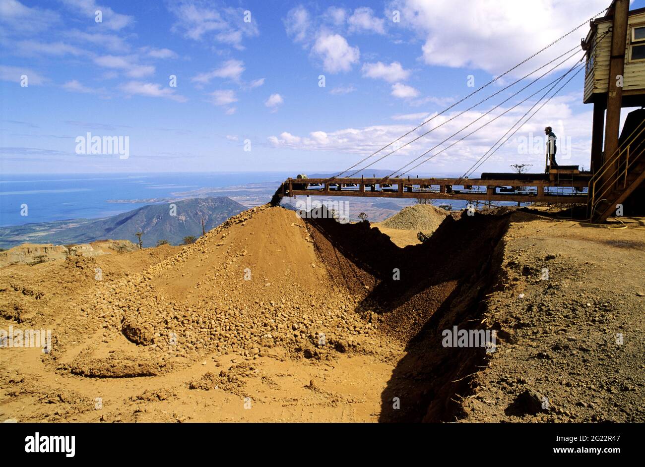 FRANKREICH. NEUKALEDONIEN, GROSSE INSEL, NICKELGEWINNUNGSINDUSTRIE Stockfoto