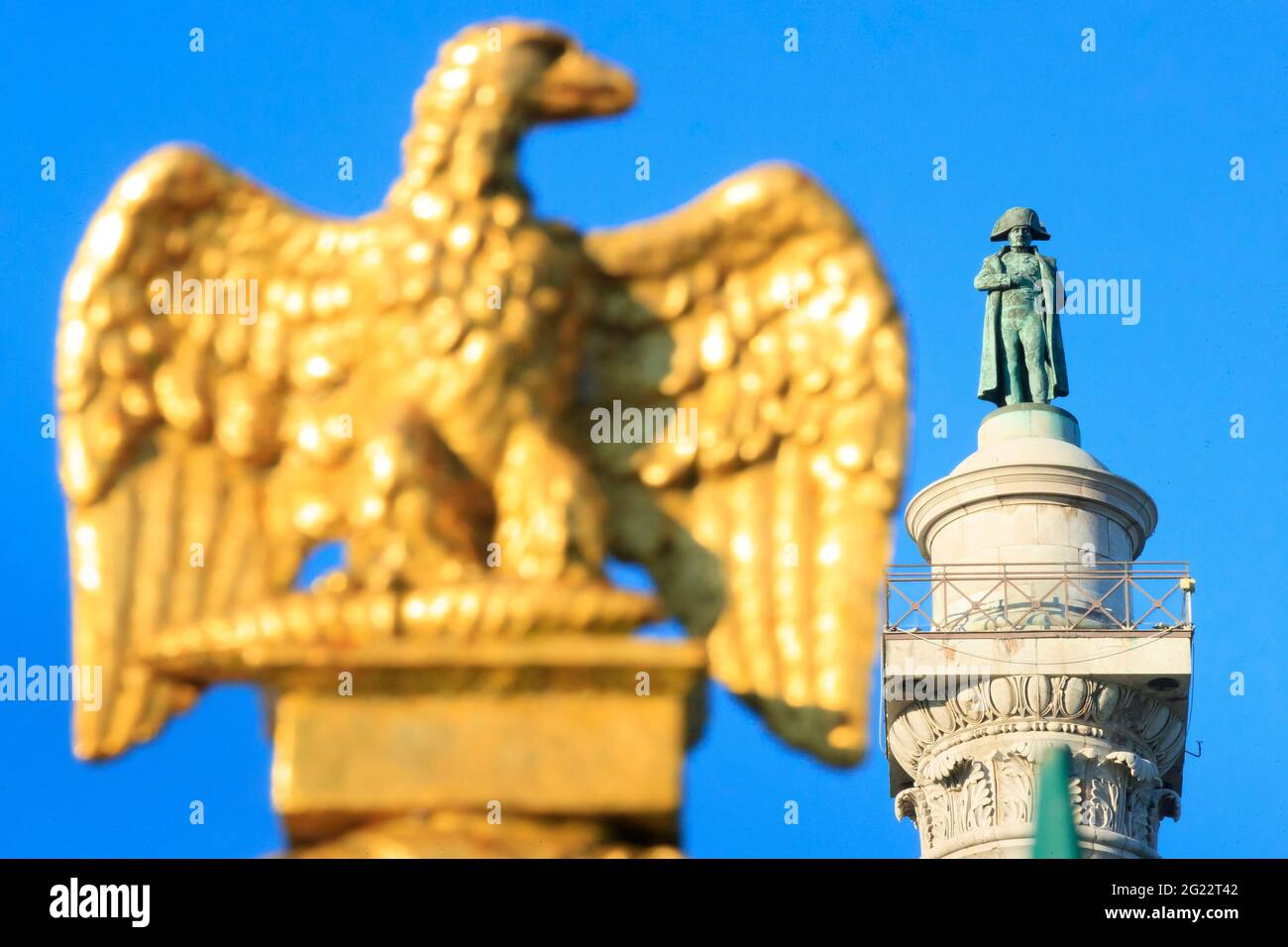 Wimille (Nordfrankreich): Säule der Großen Armee oder Napoleons Säule, Gebäude registriert als National Historic Landmark (Französisch 'Monument histor Stockfoto