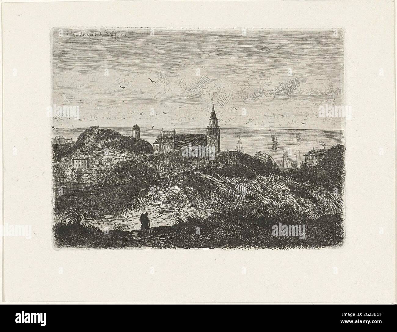 Blick auf Scheveningen. Stockfoto