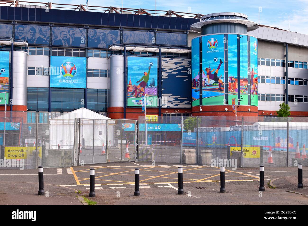 Euro 2020 im Hampden Park Stockfoto