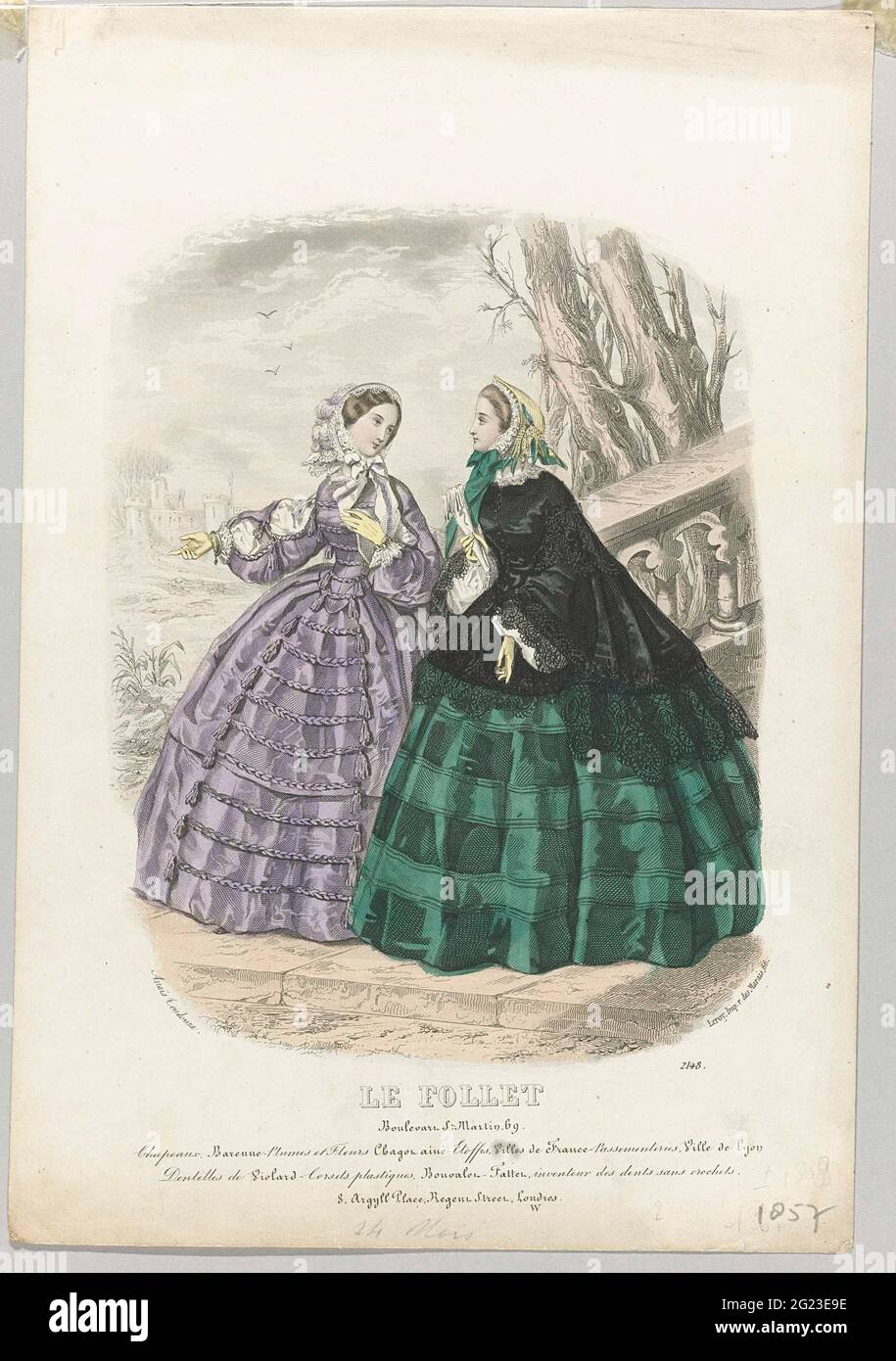 Eine Explosion Von Modemagazinen. Ab Den 1850Er Jahren Wurden  Modezeitschriften Erschwinglicher Und Gewonten Eine Breitere Leserschaft.  Die Erfindung Der Nähmaschine Um 1850 Machte Es Den Menschen Leichter, Ihre  Eigene Kleidung Zu Machen.