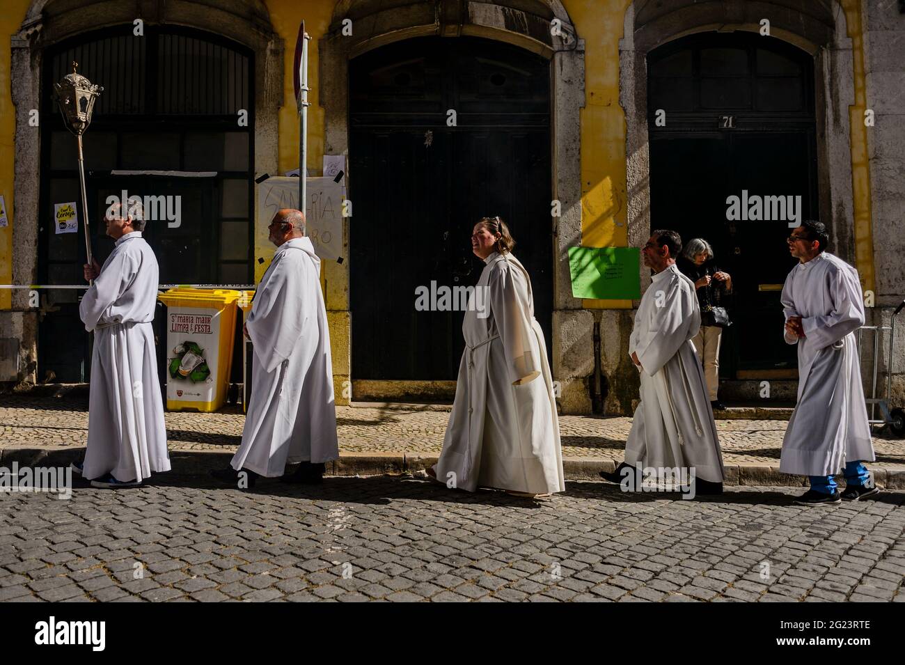 Prozession des heiligen Antonius von Lissabon Stockfoto