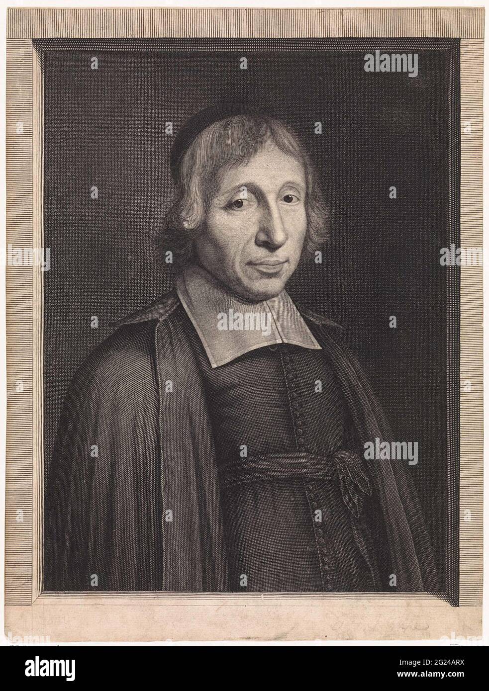 Porträt des Priesters Louis Isaac Lemaistre de Sacy. Stockfoto
