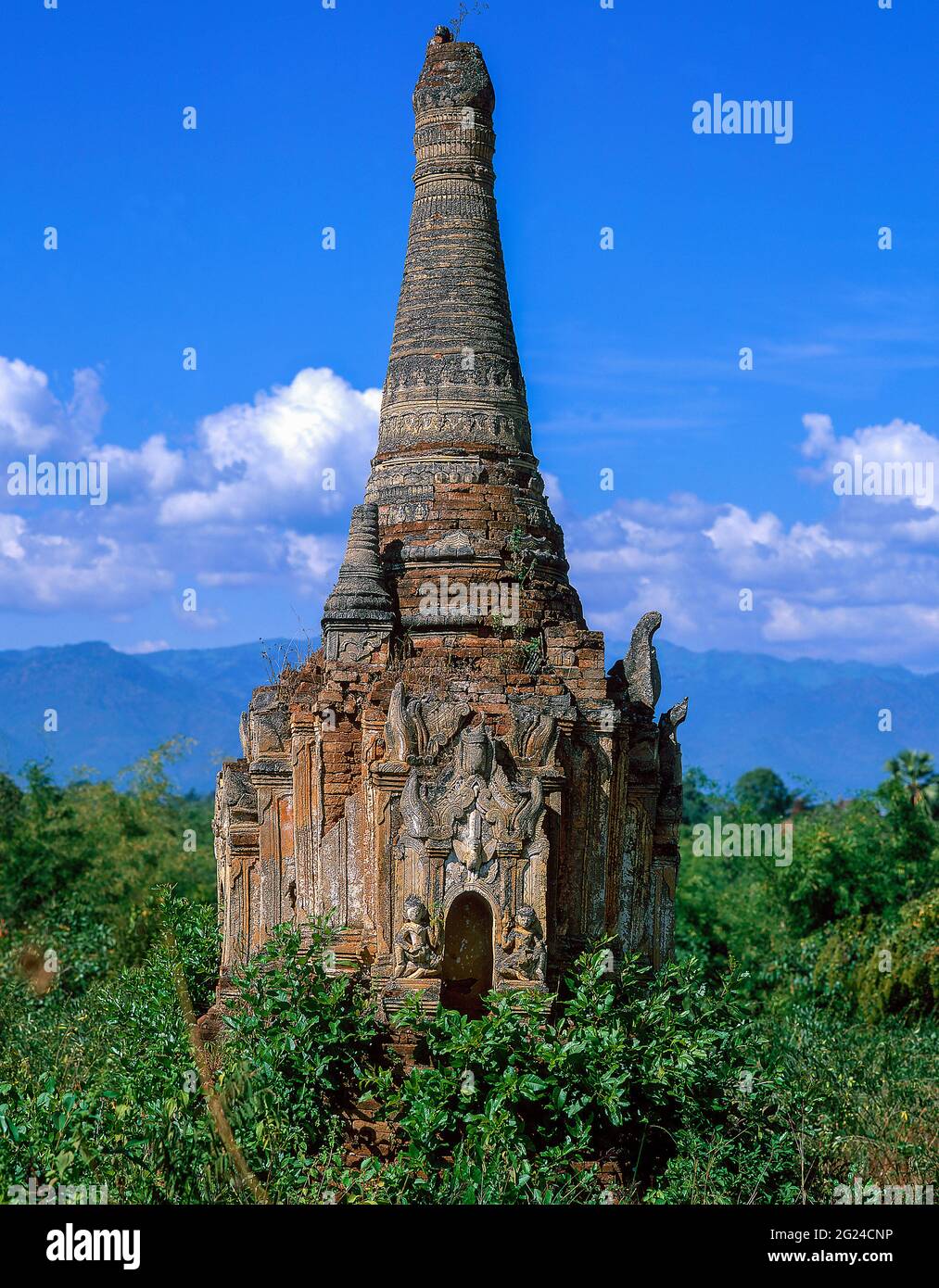 Myanmar, Bagan, alte buddhistische Stupa Stockfoto