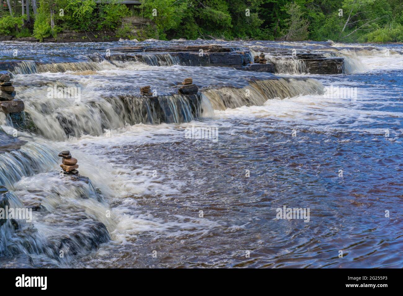 Tahquamenon fällt State Park auf der Upper Peninsula von Michigan Stockfoto