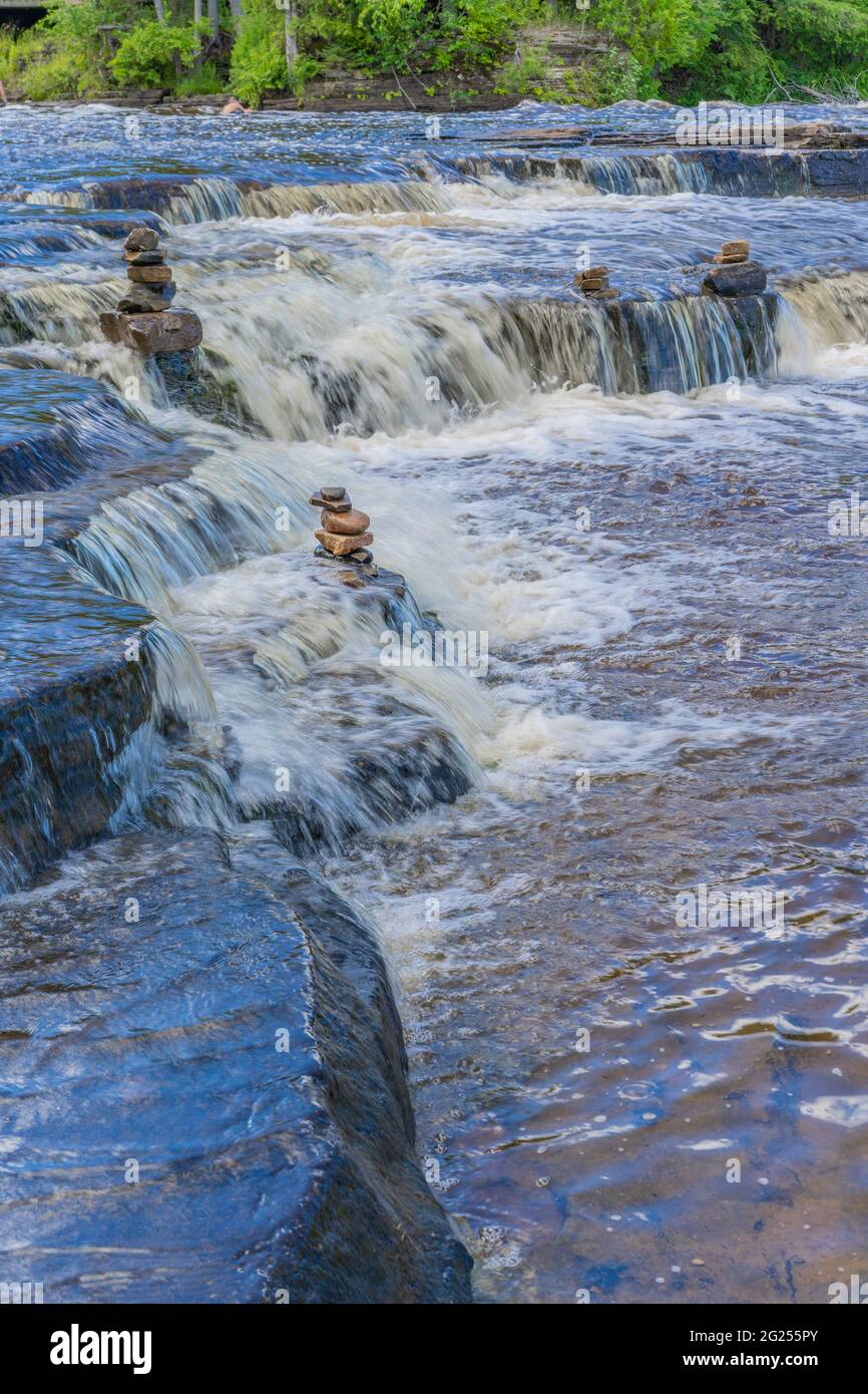 Tahquamenon fällt State Park auf der Upper Peninsula von Michigan Stockfoto