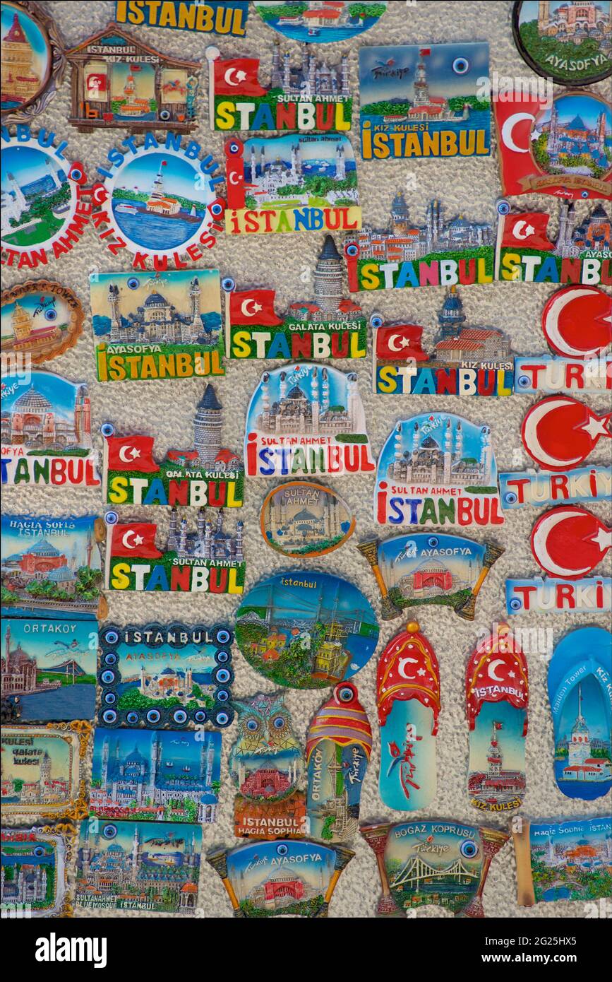 Sehenswürdigkeiten, Istanbul,Türkei Neuheit rund Souvenir Kühlschrank-Magnet 