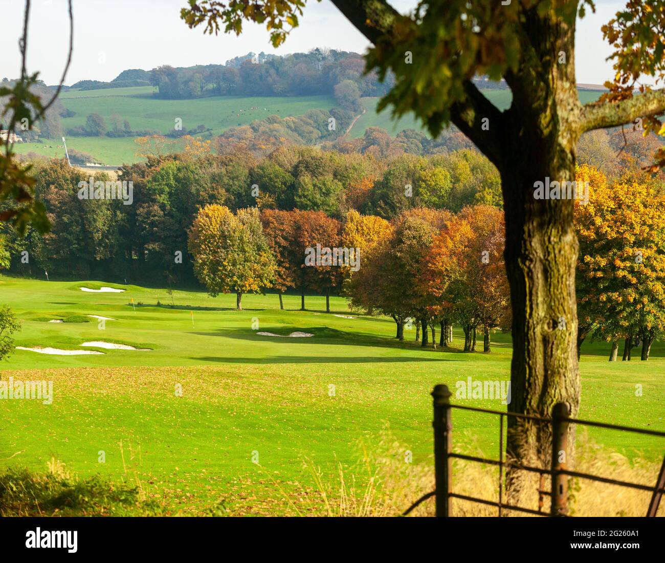 Herbstblicke entlang des Fife Coastal Path Stockfoto